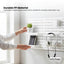 Kitchee Pegboard Wall Organiser Storage Kit 18 with Hooks and Baskets White