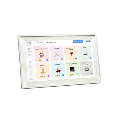 Kitchee Smart Digital Family Calendar Planner - 39.5cm Touchscreen Display White
