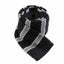 Knitted Black, Grey & White Striped Patterned Neck Tie