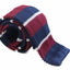 Knitted Thick Maroon, Navy & Grey Striped Patterned Neck Tie