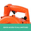 Giantz 25.4cc Petrol Leaf Blower Vacuum 2-in-1 Garden Vac Mulcher Blower Orange