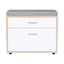 Artiss Shoe Rack Cabinet Bench 8 Pairs White Niva