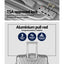 Wanderlite 3 Set Luggage 20-24-28 Inch Suitcase with TSA Lock Carry On Hard Shell Travel Luggage Organiser Case Silver