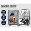 Wanderlite 3 Set Luggage 20-24-28 Inch Suitcase with TSA Lock Carry On Hard Shell Travel Luggage Organiser Case Silver