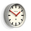 Newgate Luggage Wall Clock Galvanised Red Hands