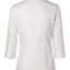 Ladies Womens Cotton Polyester Stretch 3/4 Sleeve Business Work Shirt White 14