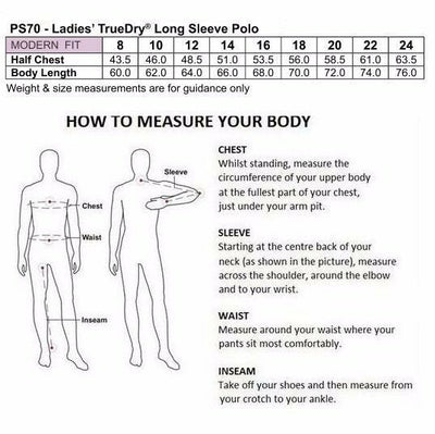 Ladies Womens Legend Plus Long Sleeve Casual Sports Work Polo Tshirt Team Top