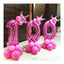 Large 100cm 40" Pink Foil Number Balloon Love Hearts Kids Wedding Birthday Party