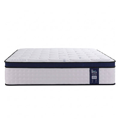 Levitex 35CM King Mattresses Gel Memory Foam and 7-Zone Ergonomic Pocket Spring, Anti-Roll Dual-Row Edge, Undisturbed Deep Sleep For Restless Couples, Triple Cooling System