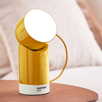 Lexon Orbe Portable Led Lamp With Moving Head PANTONE - Yellow