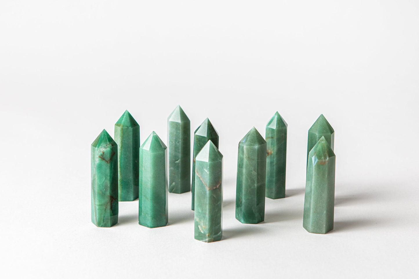 Libra Crystal Trio - Green Aventurine, Ametrine + Rainbow Moonstone