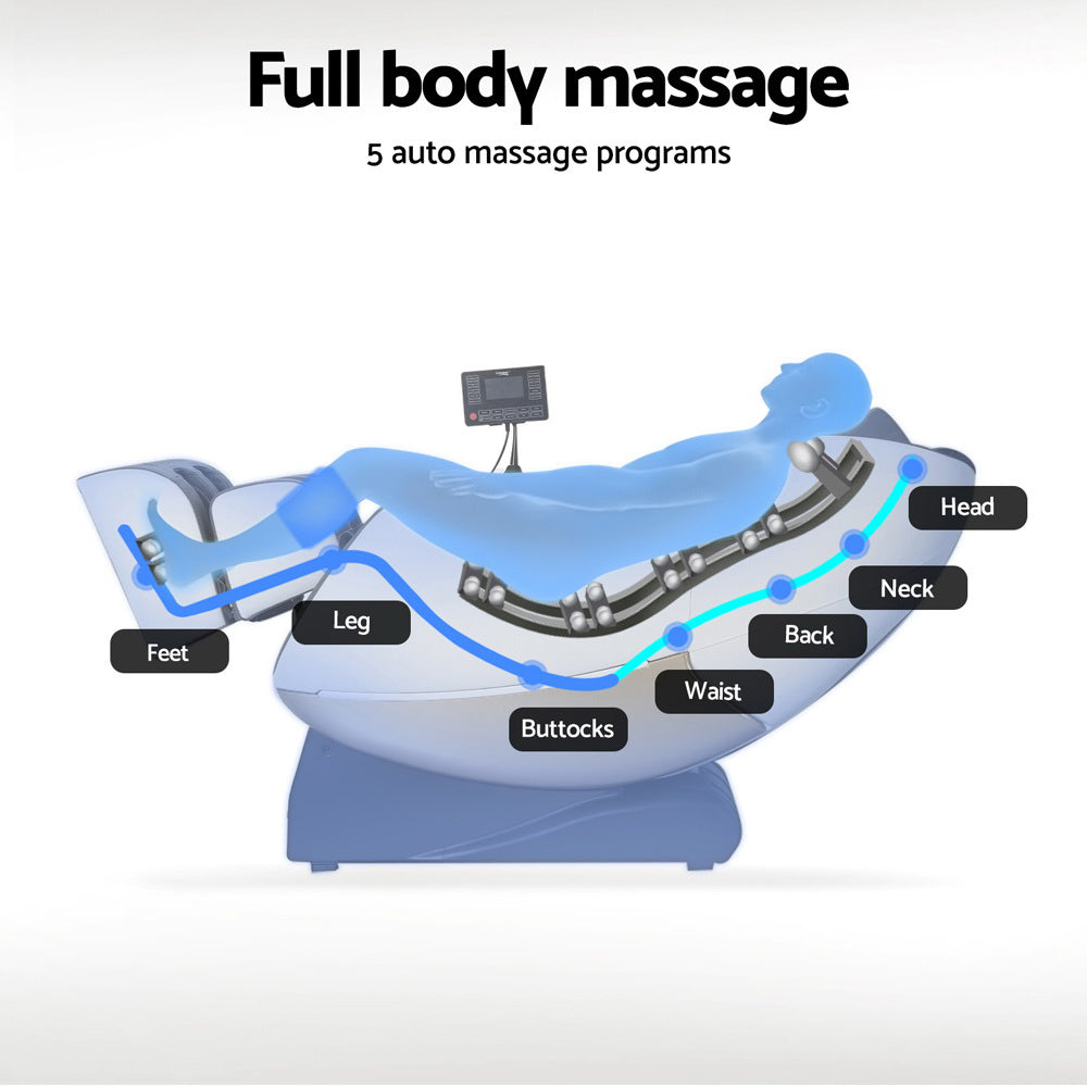 Livemor Beryl Full Body Massage Chair, Airbags Massage, Zero Gravity, with Heat, Electric Recliner