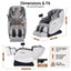 Livemor FLEX Full Body Massage Chair, Zero Gravity, Airbags, Recliner, Dual-Zone Waist & Calf Heat, 5 Auto Programs, 15cm Leg Extension for Different Height, Voice Control, Bluetooth Speakers