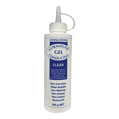 Livingstone 250ml Conductive Ultrasound Lubricating Gel
