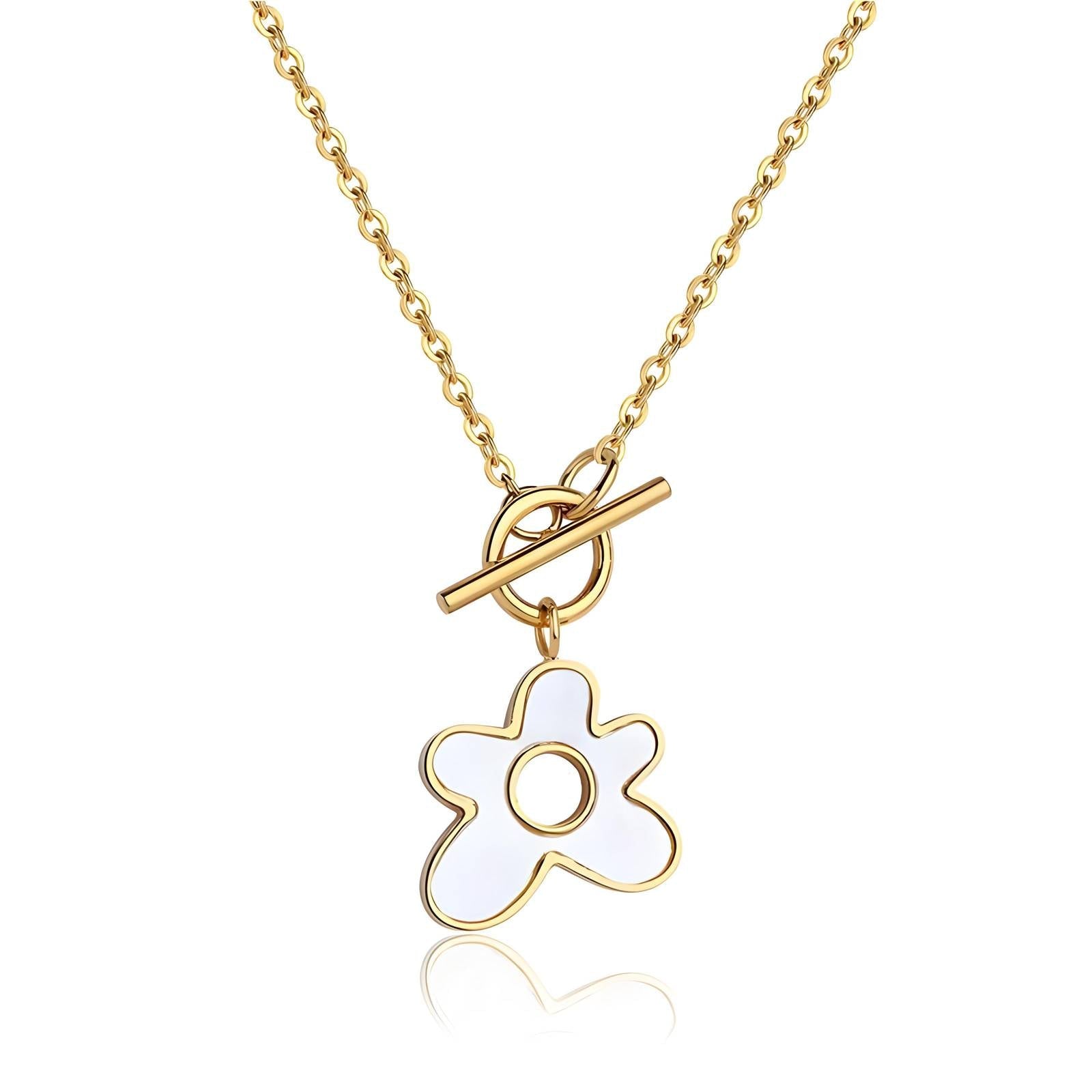 Lock in the flower necklace – Tarnish Proof Jewellery