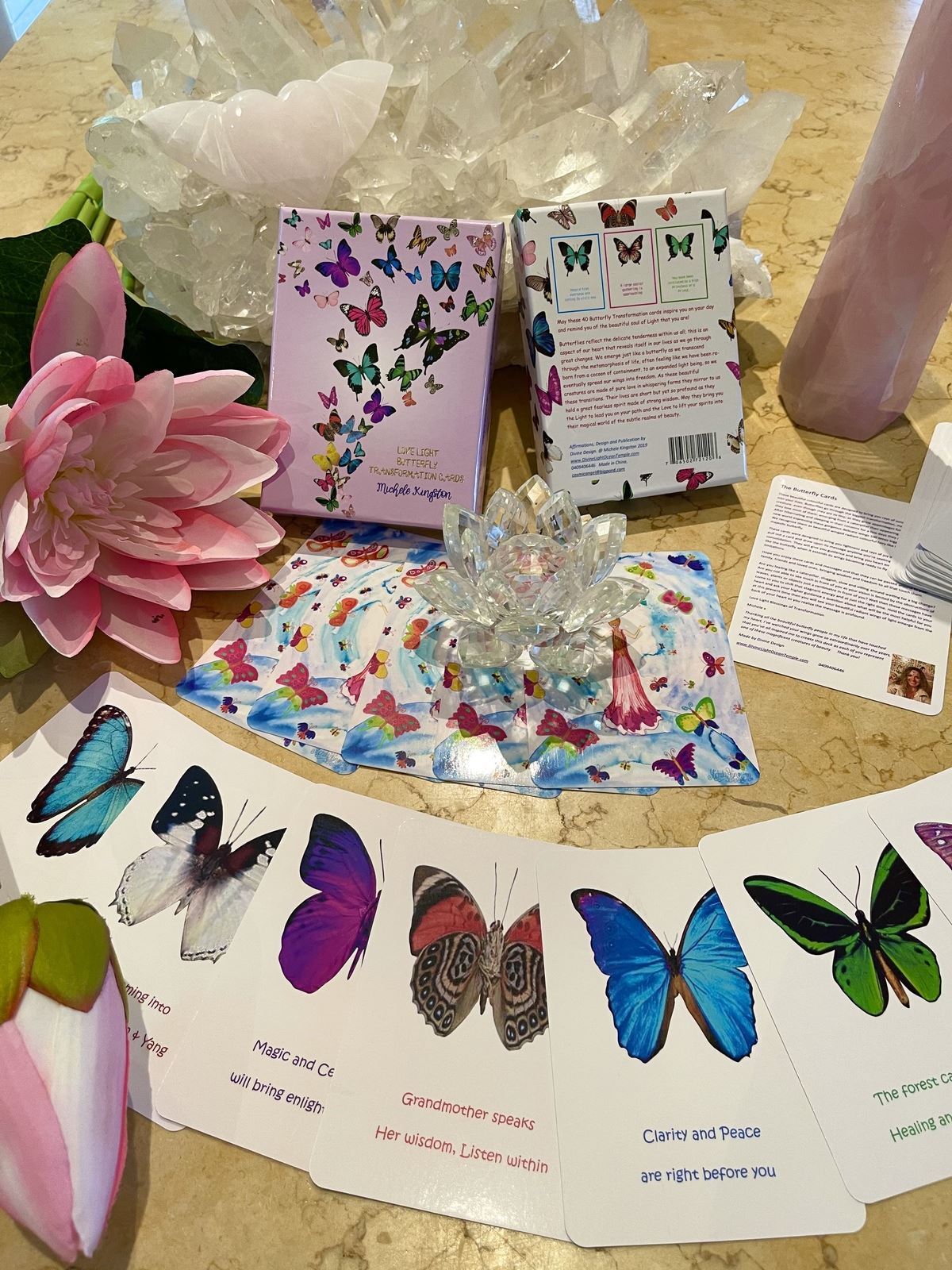 Love Light Butterfly Transformation Cards