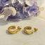 Love my heart gold earrings – Tarnish Proof Jewellery