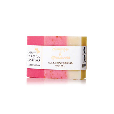 Luxe Argan Soap Bar - Champagne & Strawberries