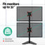 Artiss Monitor Arm Stand Dual Mount HD LED TV Bracket Holder Freestanding