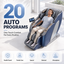 Livemor 4D Massage Chair Double Core SL Track Recliner Full Body Zero Gravity Heat Body Scan Melisa