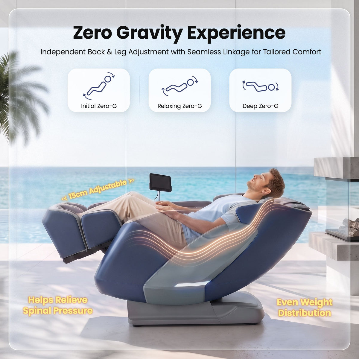 Livemor 4D Massage Chair Double Core SL Track Recliner Full Body Zero Gravity Heat Body Scan Melisa