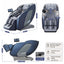 Livemor 4D Massage Chair Double Core SL Track Recliner Full Body Zero Gravity Heat Body Scan Melisa