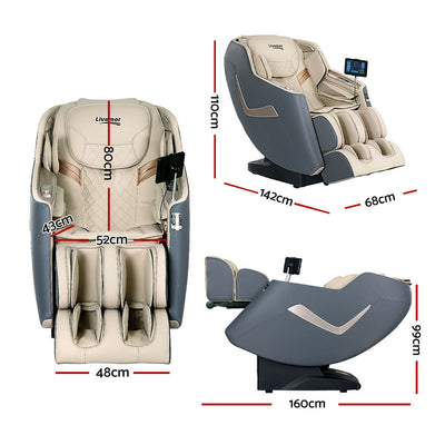 Livemor Massage Chair Electric Recliner Home Massager 3D Opal