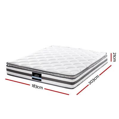 Giselle Bedding Normay Bonnell Spring Mattress 21cm Thick King