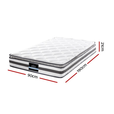 Giselle Bedding Normay Bonnell Spring Mattress 21cm Thick Single