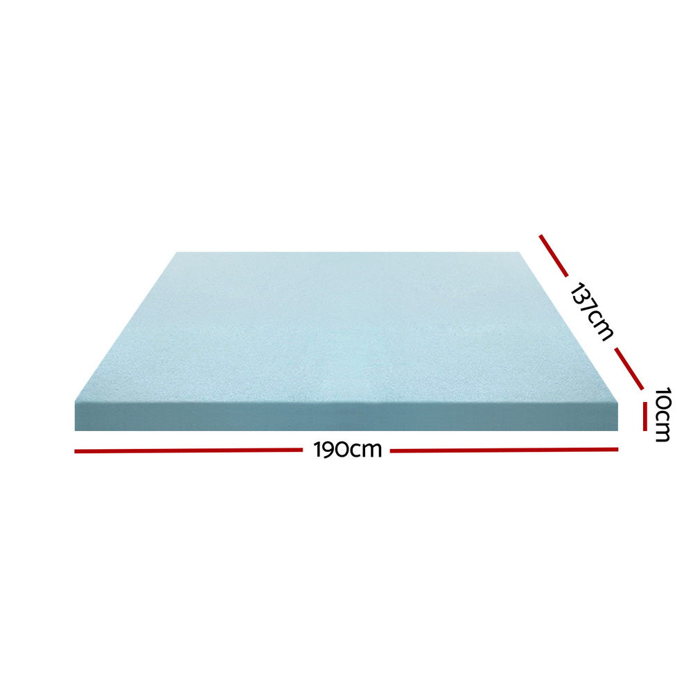 Giselle Bedding Memory Foam Mattress Topper Cool Gel Bed Mat Bamboo 10cm Double