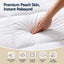 Giselle 5cm Double Memory Foam Mattress Topper Pillow Top with Gel Foam