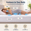 Giselle 5cm King Memory Foam Mattress Topper Pillow Top with Gel Foam