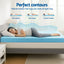 Giselle 12cm Memory Foam Mattress Topper Ventilated Cool Gel Bamboo Cover Queen