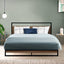 Artiss Metal Bed Frame Queen Size Mattress Base Platform Foundation Black Dane