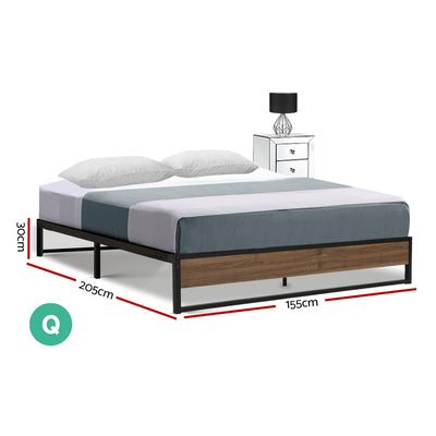 Artiss Bed Frame Metal Bed Frame Bed Base OSLO - Queen