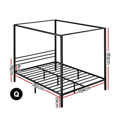 Artiss Bed Frame Queen Size Metal Bed Frame POCHY