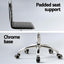 Artiss Computer Desk Office Chair PU Leather Set Foldable Home Study Table Black