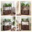 Artiss 20 Gallon Fish Tank Stand 3-Tier Aquarium Stand with Storage Cabinet and Open Shelf Walnut