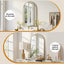 Embellir 86x50cm Arched Wall Mirror Vanity Makeup Home Decor