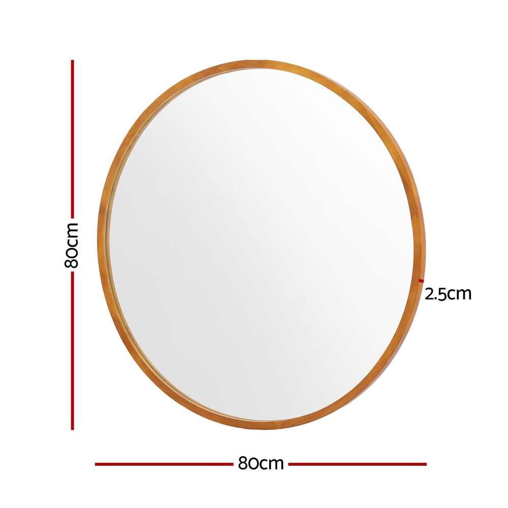 Embellir Wall Mirror Wooden Makeup 80cm