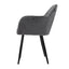 Artiss Set of 2 Dining Chairs Retro Chair Metal Legs Replica Armchair Velvet Grey