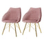 Artiss Set of 2 Valisa Dining Chairs Kitchen Chairs Upholstered Velvet Pink