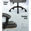 Artiss 2 Point Massage Office Chair Fabric Black