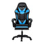 Artiss 6 Point Massage Gaming Office Chair 7 LED Footrest Cyan Blue