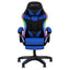 Artiss Gaming Office Chair 12 RGB LED Massage Computer Work Seat Footrest Blue