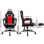 Artiss 2 Point Massage Gaming Office Chair PU Leather Red