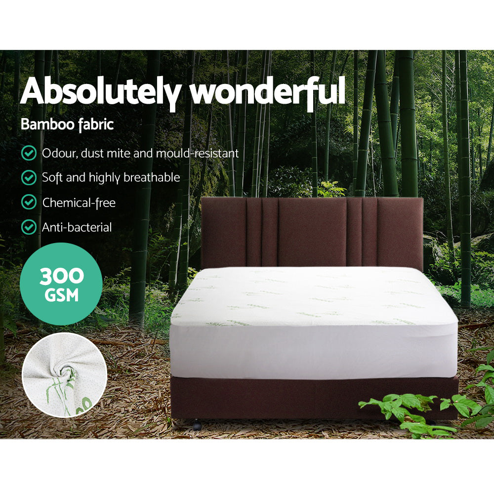 Giselle Bedding Giselle Bedding Bamboo Mattress Protector Single