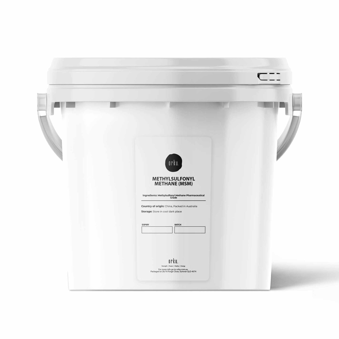 MSM Powder or Crystals Bucket - 99% Pure Methylsulfonylmethane Dimethyl Sulfone