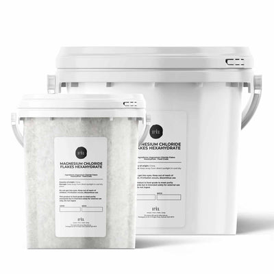 Magnesium Chloride Flakes Hexahydrate Buckets - Organic USP Food Grade Salt