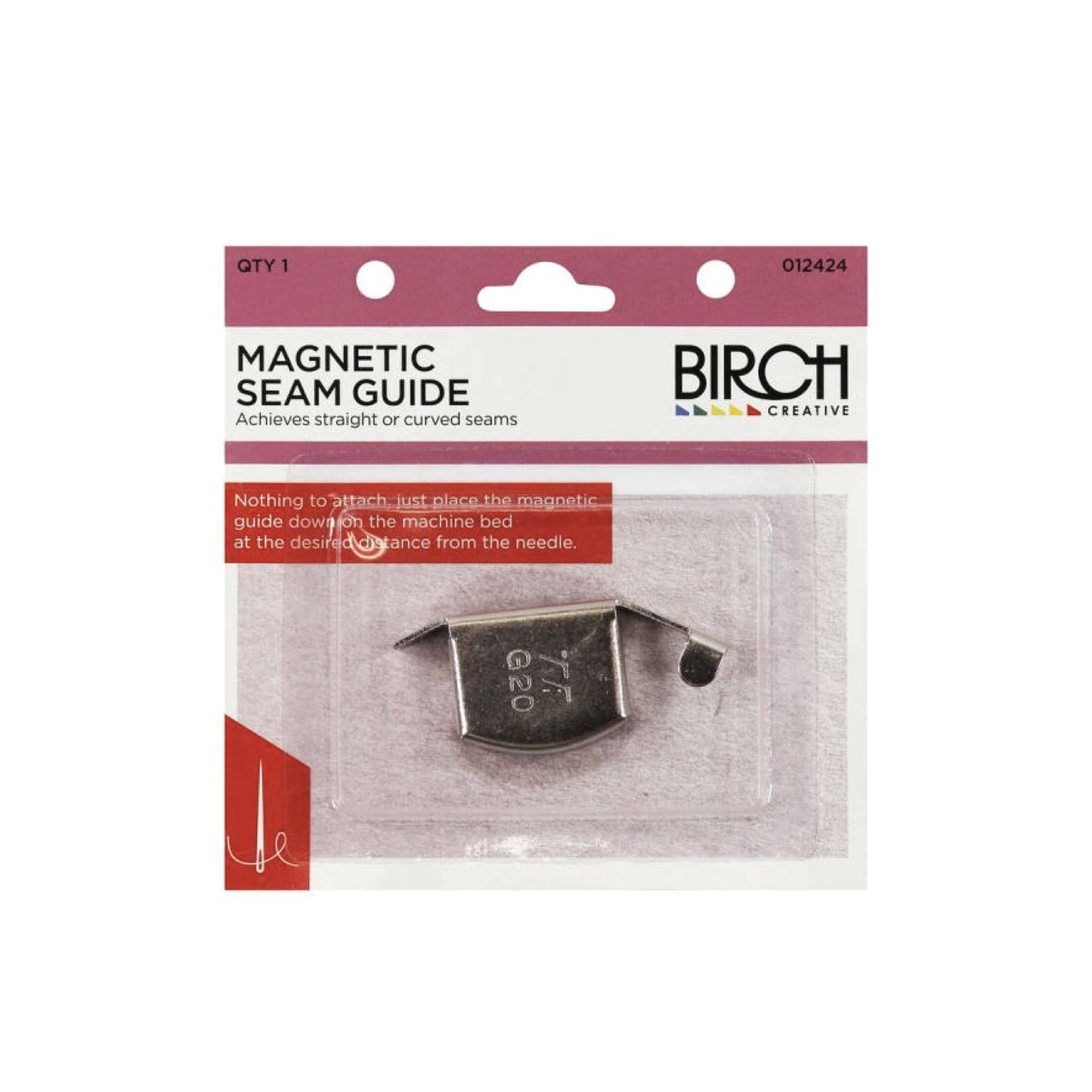 Magnetic Seam Guide Birch Silver Curve Straight Tucks Sewing Machine Accessories
